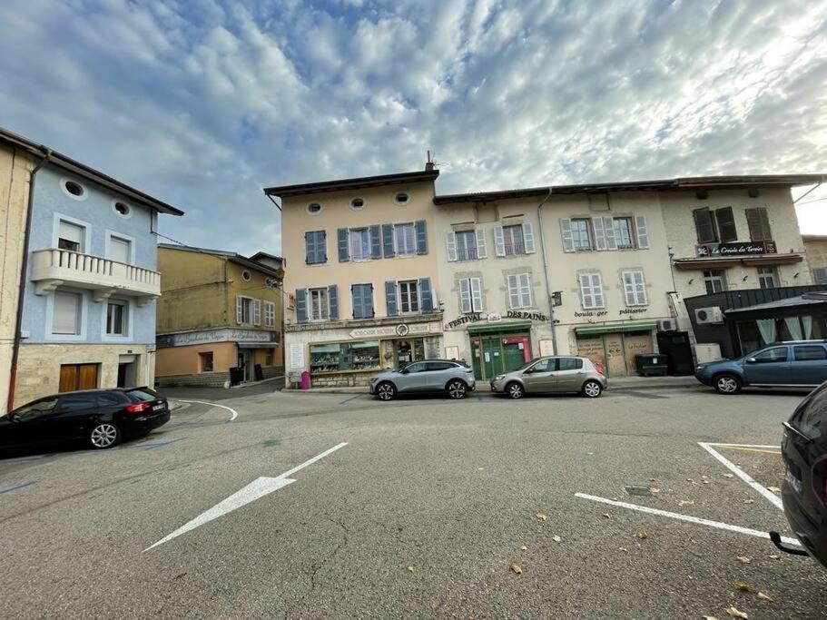 Appartement Sur La Place De Poncin Bagian luar foto